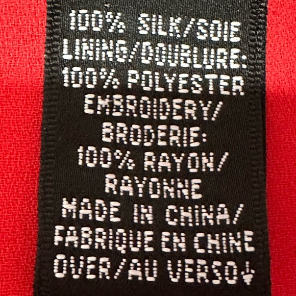 Ellen Tracy Red/pink Sleeveless Silk Blouse sz 16 - Picture 4 of 7